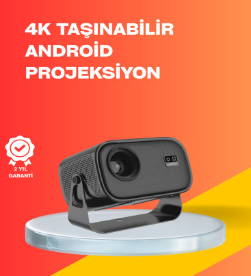 4000 Lümen Parlaklık Değerine Sahip Ev ve Ofis Projektör - Lisinya