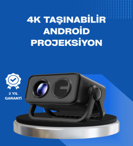 Android TV 11 İşletim Sistemli Elektrikli Odaklama Projektör - Lisinya