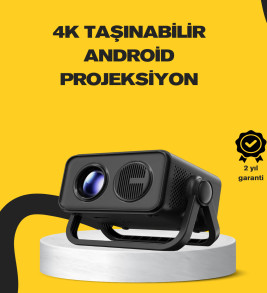 Full HD 1080P HDR Destekli Akıllı Projeksiyon Cihazı - Lisinya
