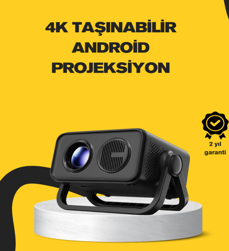 Full HD 1080P HDR Destekli Akıllı Projeksiyon Cihazı - Lisinya