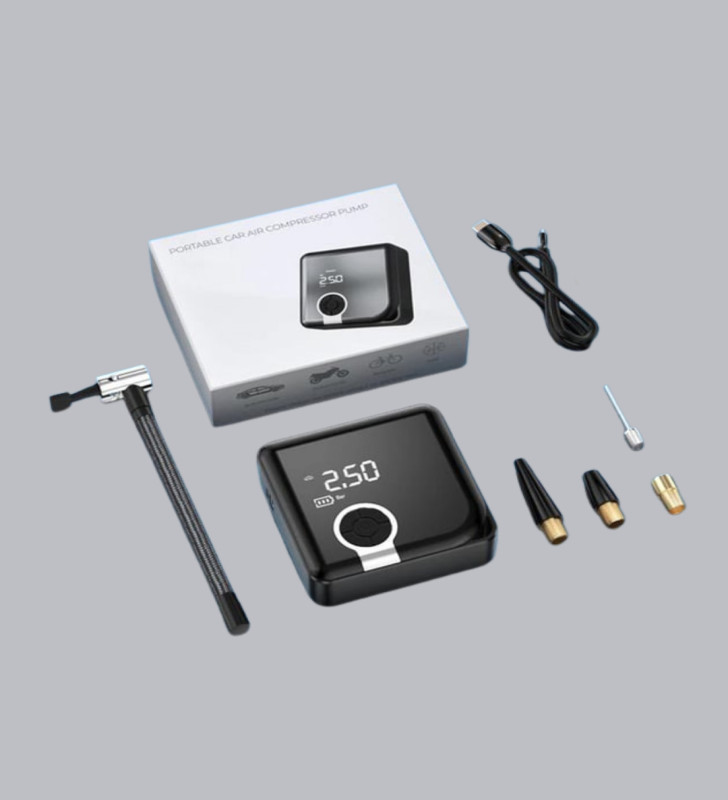 Dijital Ekranlı Taşınabilir Akıllı Araç Hava Kompresörü - Lisinya