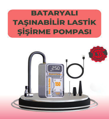 Çok Fonksiyonlu Araç, Bisiklet, Top Uyumlu Elektrikli Hava Pompası - Lisinya