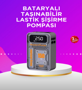Mini Boy Elektrikli Şarjlı Yüksek Basınçlı Lastik Şişirme Pompası - Lisinya