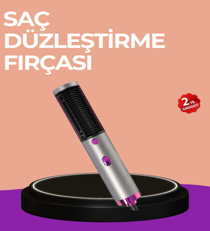 Hacim Veren ve Saç Elektriklenmesini Önleyen Sıcak Hava Fırçası - Lisinya