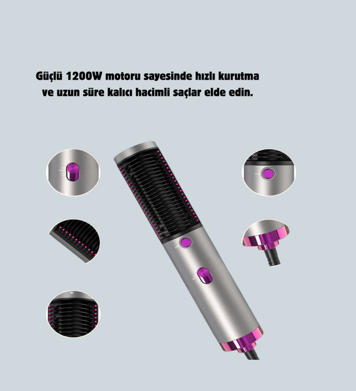 Hızlı Kurutma ve Şekillendirme İçin Saç Fırçası - Lisinya