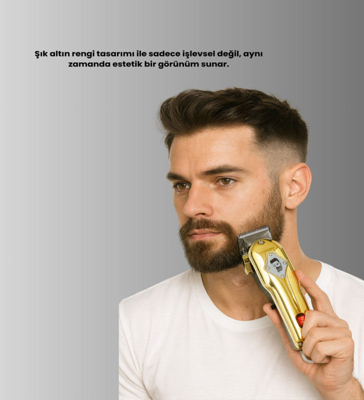 Ergonomik Tasarımlı, Hafif ve Taşınabilir Profesyonel Tıraş Makinesi - Lisinya