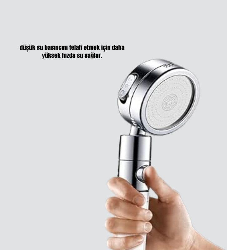 360° Ayarlanabilir Çok Fonksiyonlu Duş Başlığı - Lisinya