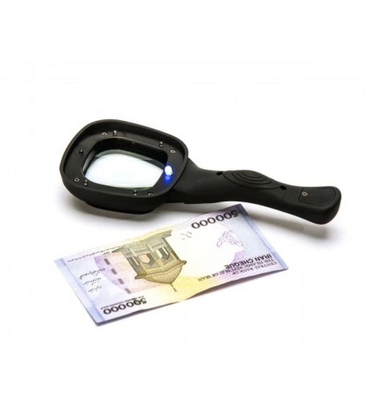 -6 Ledli Ve Mor Işıklı Büyüteç 60mm ( Lisinya )