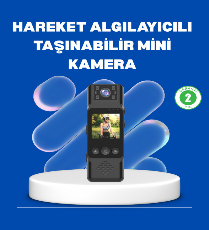 Mini Kamera 1080P Full HD Döner Lens Taşınabilir - Lisinya