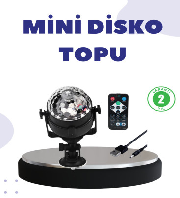 Ses Duyarlı Mini Disko Küre Lamba - Lisinya