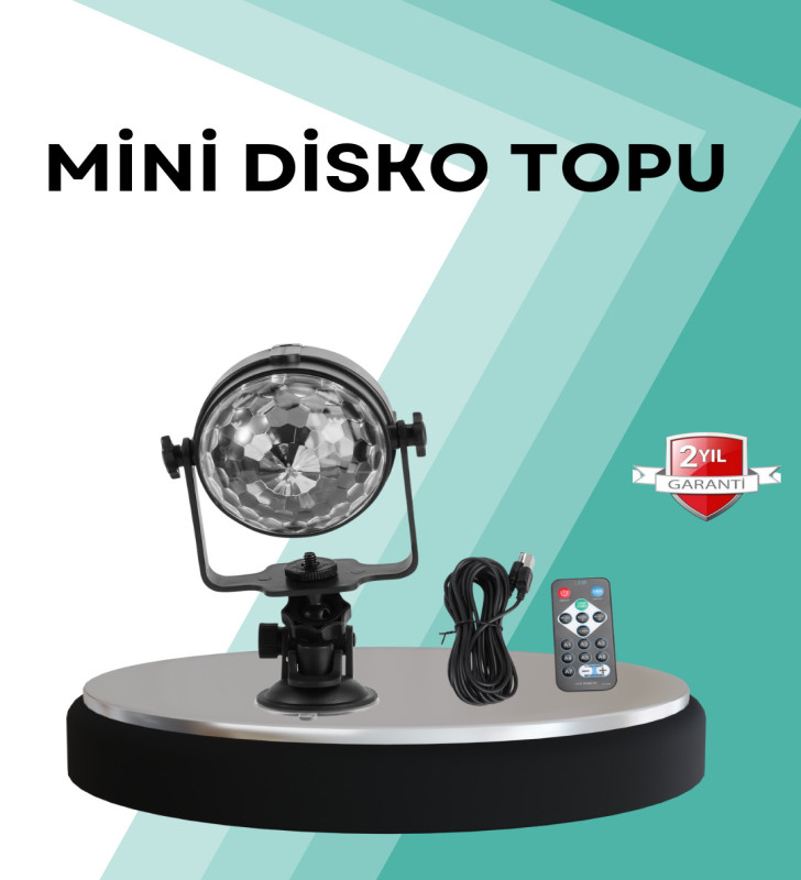 Uzaktan Kumandalı RGB Disko Projektör Işığı - Lisinya