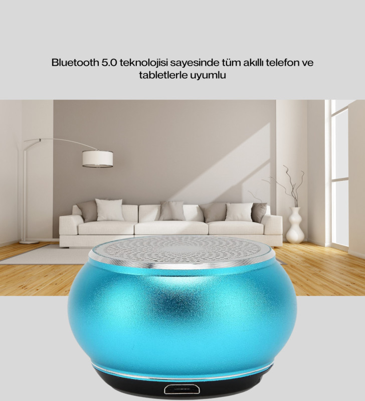 Mini Bluetooth Speaker | Uzun Pil Ömrü, Şık ve Hafif Tasarım - Lisinya