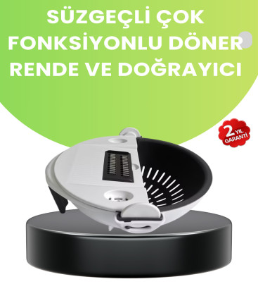 Ergonomik Sebze Rendeleyici ve Süzgeç Hazneli Dilimleyici - Lisinya