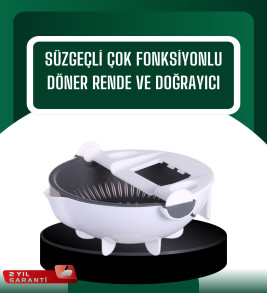 Çok Amaçlı Hazneli Sebze Rende Doğrayıcı ve Soyucu - Lisinya