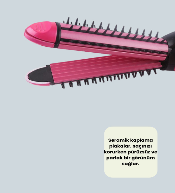 Seramik Kaplama Saç Şekillendirici | Dalga ve Düzleştirme - Lisinya