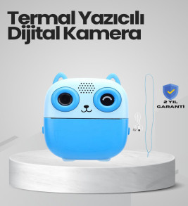 Anında Baskı Yapabilen Çocuk Fotoğraf Makinesi Hafıza Kart Destekli - Lisinya