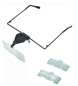 -Gözlük Modeli 1.5x,2.5x,3.5x 3 Adet Lensi Gözlük Büyüteç ( Lisinya )