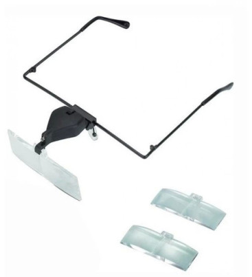 -Gözlük Modeli 1.5x,2.5x,3.5x 3 Adet Lensi Gözlük Büyüteç ( Lisinya )