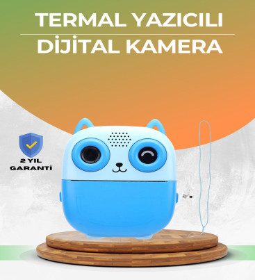 48MP Çocuk Kamera Oyun ve Müzik Destekli Termal Yazıcı - Lisinya