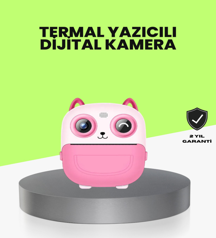 Termal Baskı Özellikli Çocuk Kamerası 1080P Video Destekli - Lisinya