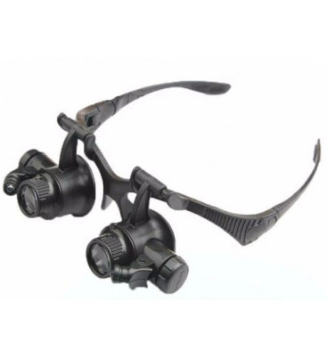 -Gözlük Modeli 10x 15x 20x 25x Lens,2led ışıklı,büyüteç ( Lisinya )