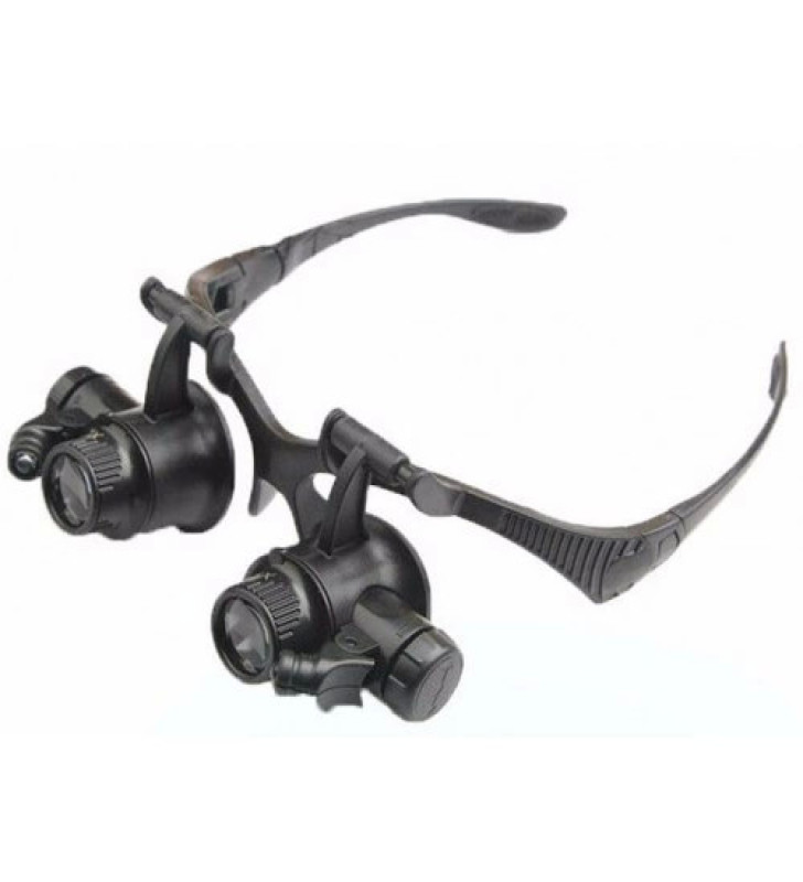 -Gözlük Modeli 10x 15x 20x 25x Lens,2led ışıklı,büyüteç ( Lisinya )