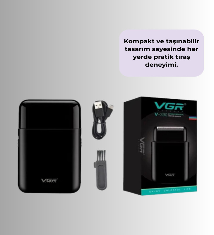 Taşınabilir Mini Elektrikli Tıraş Makinesi | Sessiz ve Güçlü Motor - Lisinya