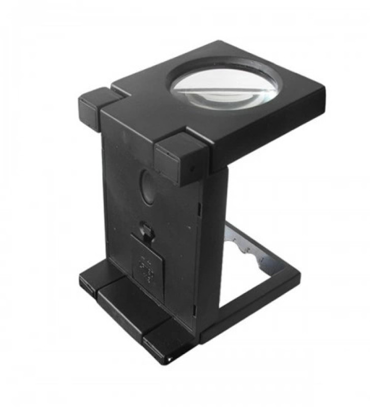 -Katlanır Plastık,led ışıklı Test Cıhazı Büyüteç 2.5x90mm ( Lisinya )