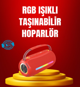 Suya Dayanıklı 20W RGB Hoparlör Bluetooth, USB, SD Kart ve AUX Girişli - Lisinya