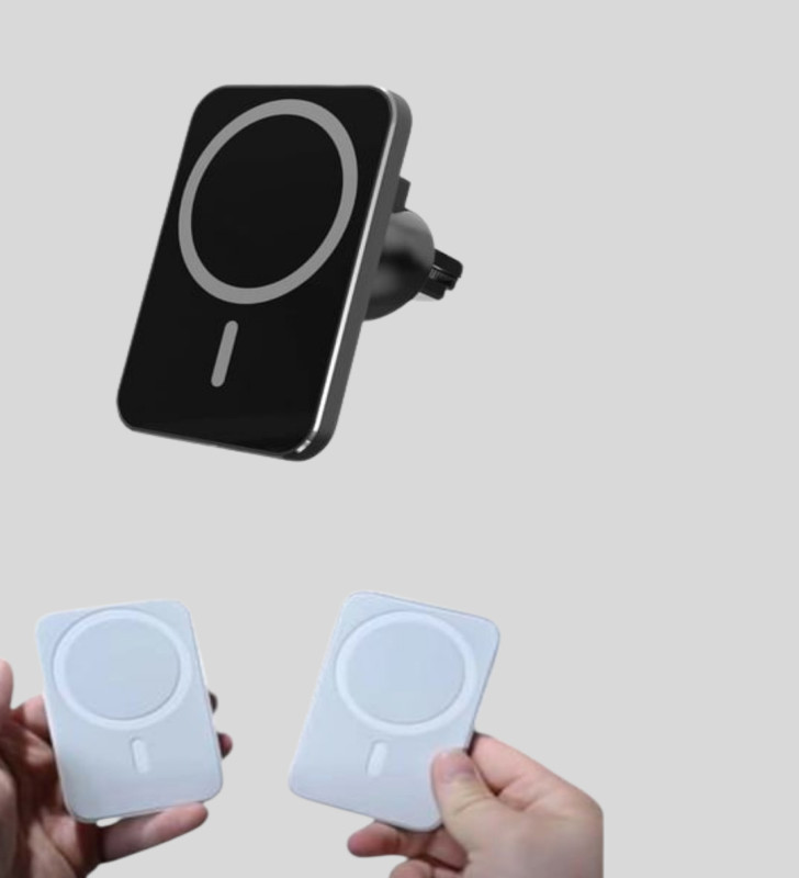 360° Döner Başlıklı MagSafe Araç Telefon Tutucu Hızlı Şarjlı - Lisinya