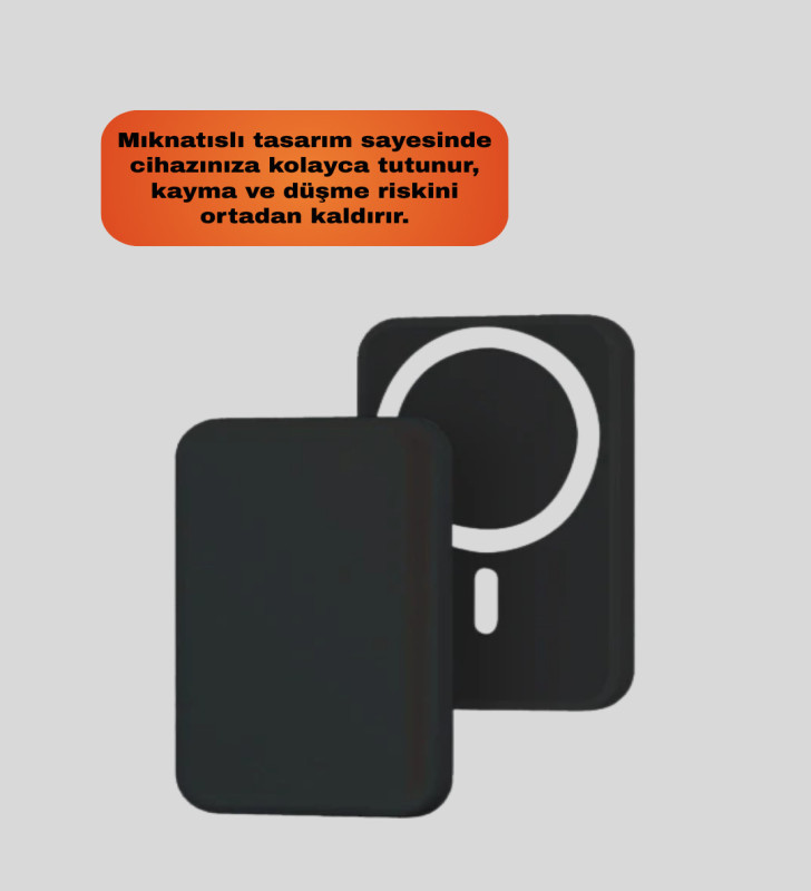 Mıknatıslı MagSafe Uyumlu Araç Tutucu Kablosuz Şarj Destekli - Lisinya