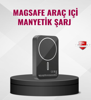 MagSafe Araç Telefon Tutucu 15W Hızlı Şarj Type-C Girişli - Lisinya