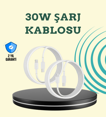 Aşırı Şarj ve Pil Koruması ile Akıllı Çipli Lightning Kablo 1.2m - Lisinya