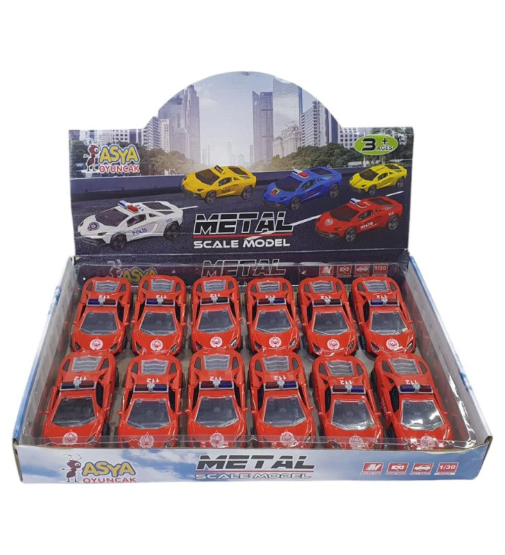 Çek Bırak Metal Araba Lamborgini - ILK003 - İtfaiye