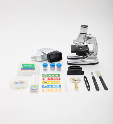 -50x-100x-200x-400x-600-1200x Çocuklariçin Eğitici Projektörlü Mikroskop Seti ( Lisinya )