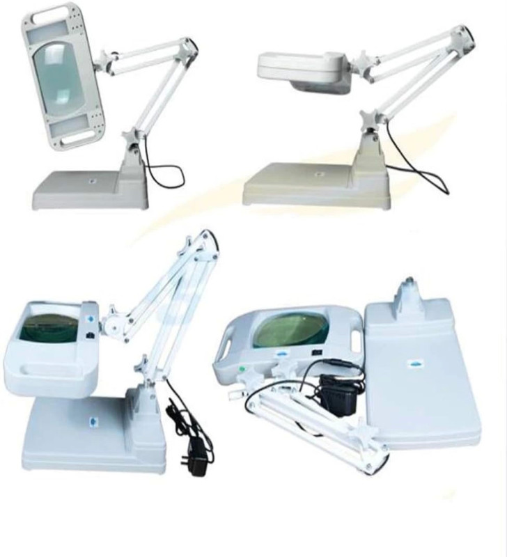 -5X 10X Büyüteç - LED Işıklı Süper Parlak Enerji Tasarruflu Masa Lambası Lt-861 ( Lisinya )