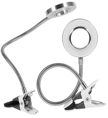 -8x Büyütmeli Mandallı, Usb girişli Masa Lambalı, Okuma ve Güzellik Salon için Büyüteç 2088A ( Lisinya )