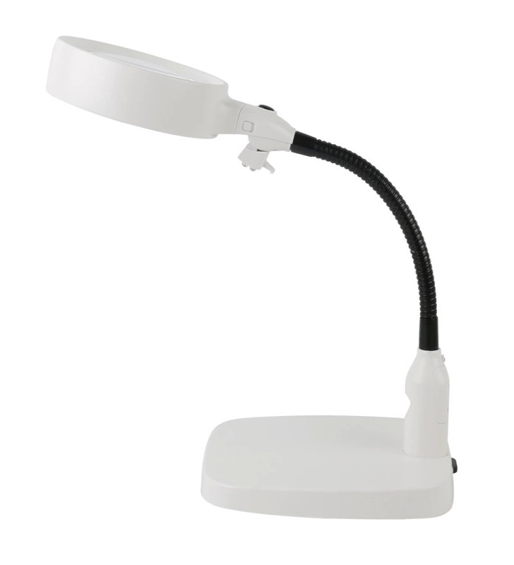 -Masaüstü 10X Led Işıklı Büyüteç Okuma El Sanatları Onarım Büyüteç 7765 ( Lisinya )