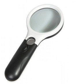 -3 Led Işıklı 3x75 mm 45x22 mm El Büyüteç ( Lisinya )