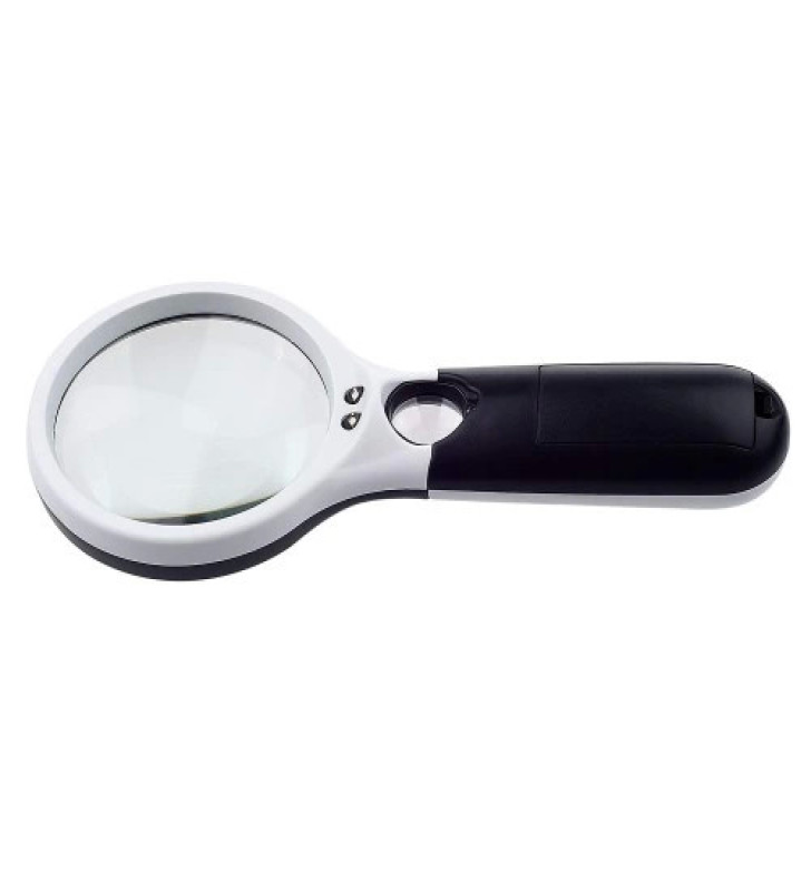 -3 Led Işıklı 3x75 mm 45x22 mm El Büyüteç ( Lisinya )