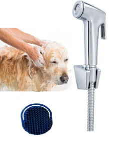 Sprey El Duşu Kedi Köpek Yıkama Tabancası Seti ve Kedi Köpek Yıkama Tarağı