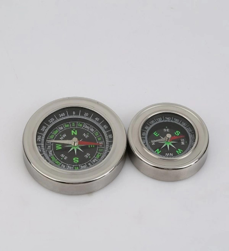 -Yuvarlak Metal Kasa Dayanıklı Pusula 80mm