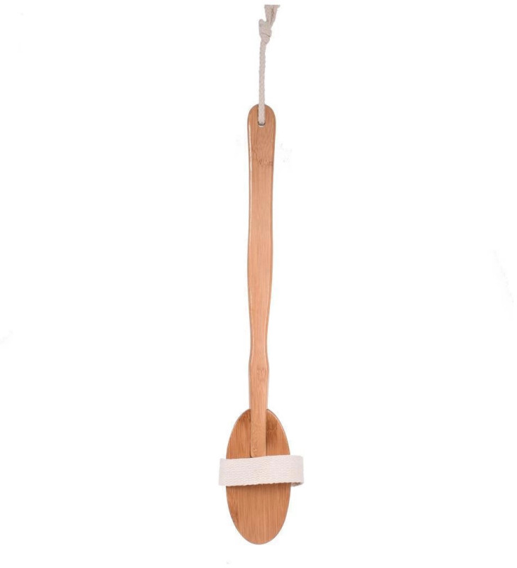 Parlak ve Pürüzsüz Görünüm Sağlayan %100 Doğal At Kılı Selülit Fırçası (sökülebilir Sap)