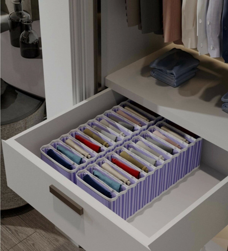 11 Bölmeli Dolap ve Çekmece Içi Düzenleyici Akordiyon Organizer M-00500 (1 Adet)