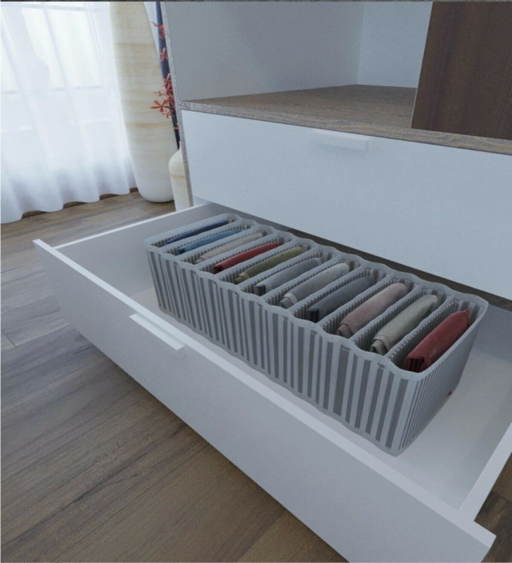 11 Bölmeli Dolap ve Çekmece Içi Düzenleyici Akordiyon Organizer M-00500 (3 Adet) 00517