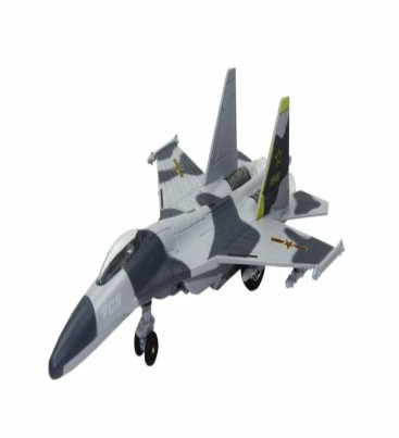 Çek Bırak Metal Uçak Sesli Işıklı 22 cm - Gri (Lisinya)