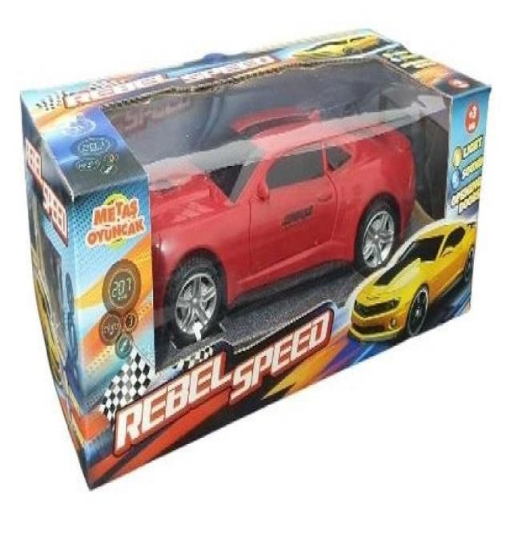 Çarp Dön Işıklı Sesli Camaro KIRMIZI - CMR-063 (Lisinya)