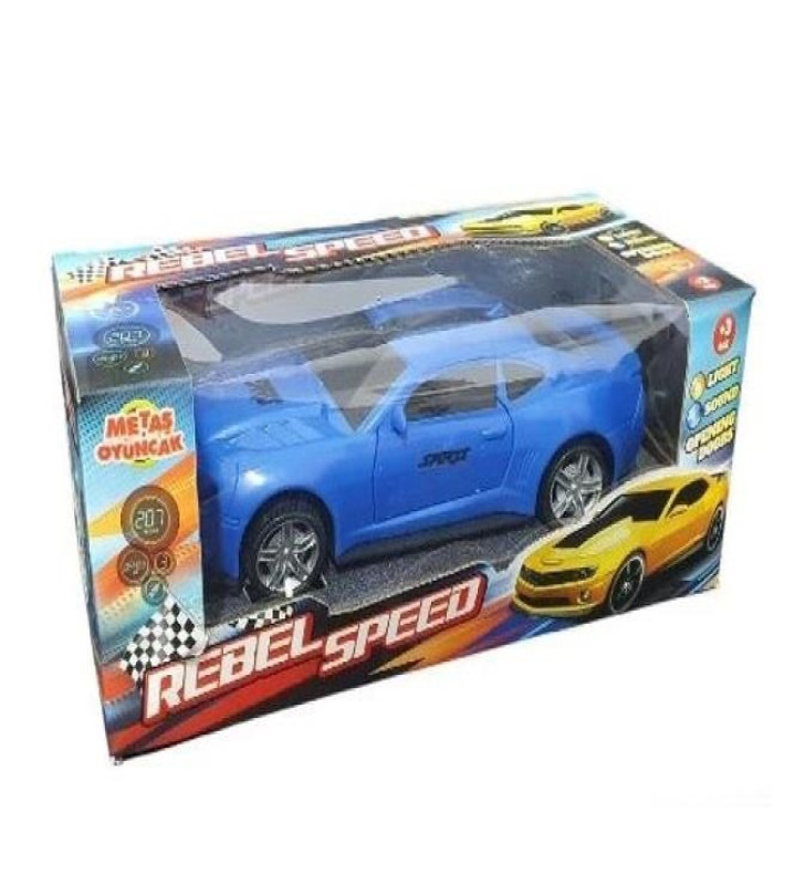 Çarp Dön Işıklı Sesli Camaro MAVİ - CMR-063 (Lisinya)