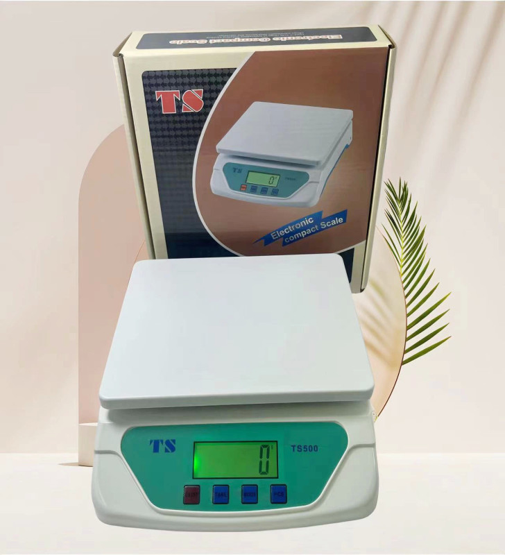 TS-500 Dijital Terazi - LCD Ekran, Dara Alma, Sayım Fonksiyonlu, Yüksek Hassasiyetli Tartım Cihazı ( Lisinya )