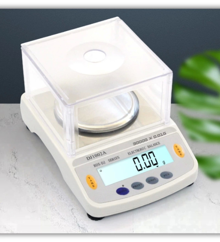 DJ602A Kefeli Hassas Terazi 3000 g Kapasiteli, 0.01 g Hassasiyetle Profesyonel Ölçüm ( Lisinya )